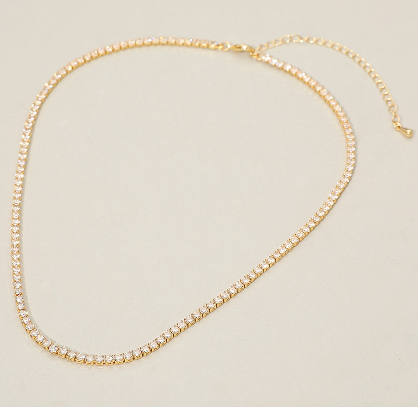 aurora tennis necklace