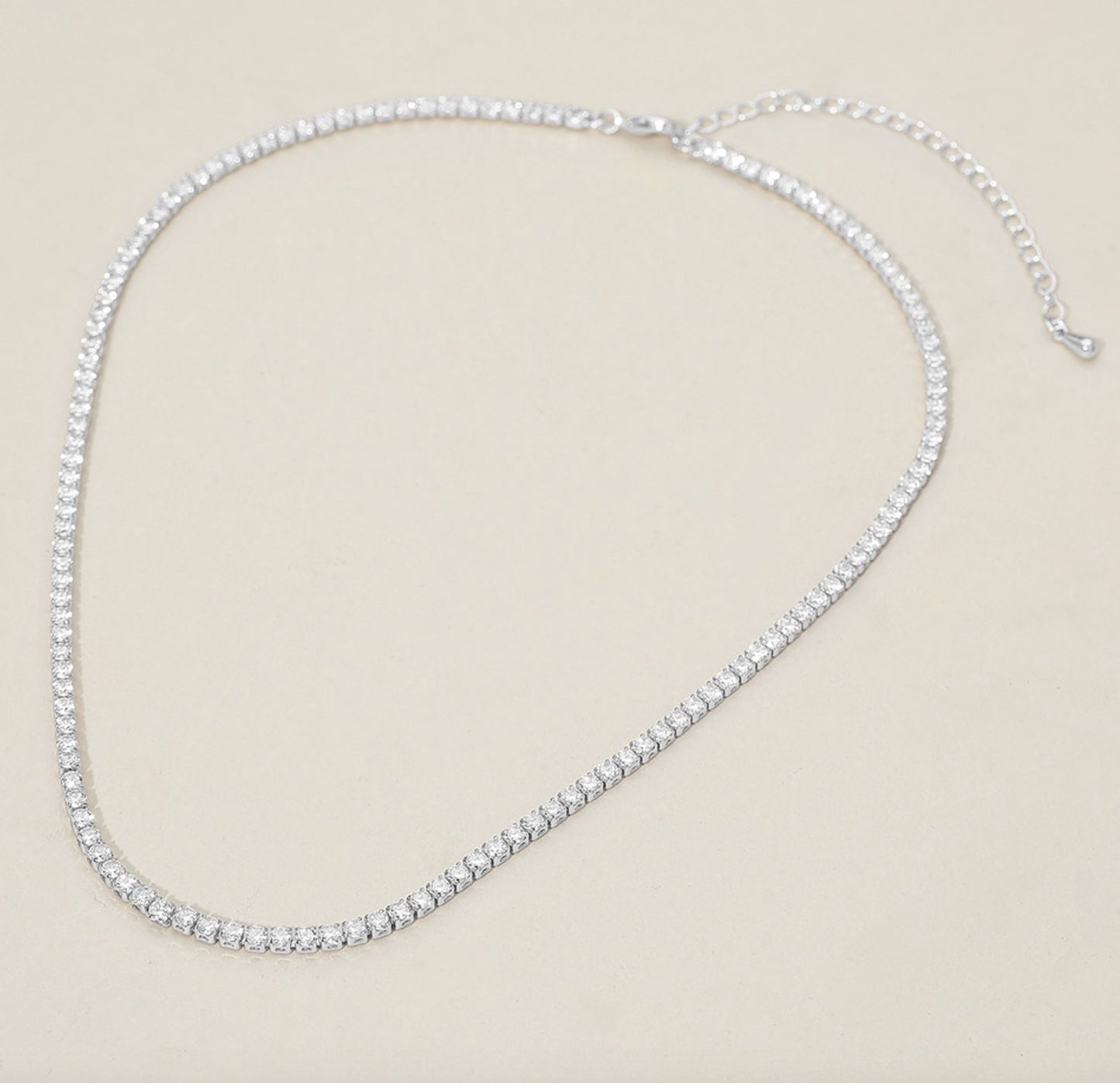 aurora tennis necklace