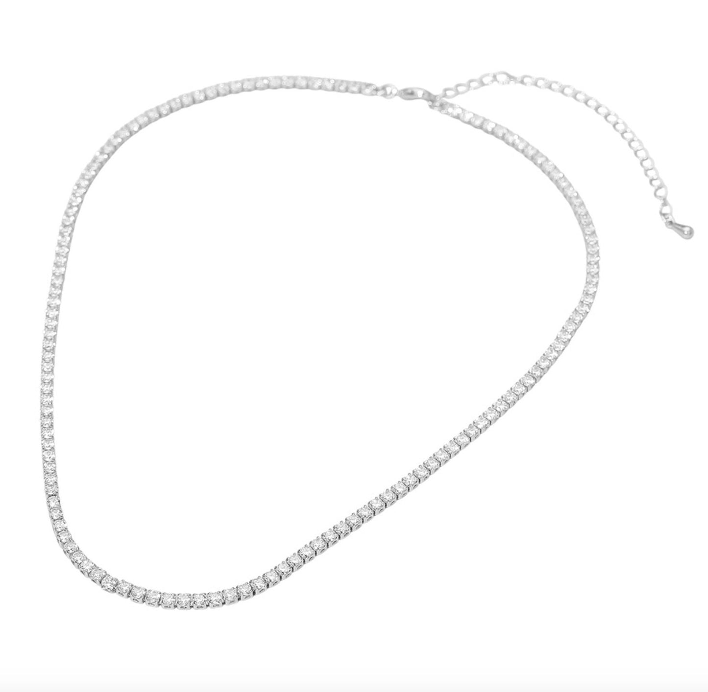 aurora tennis necklace