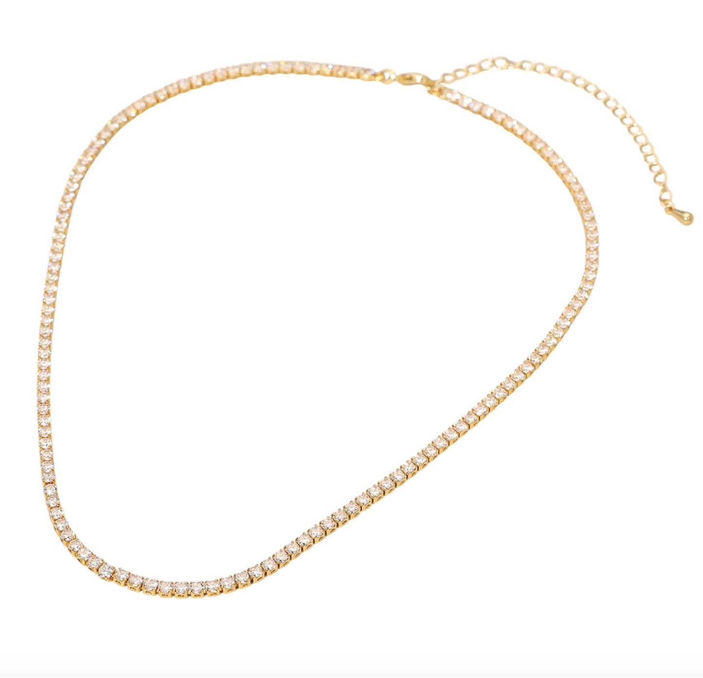 aurora tennis necklace