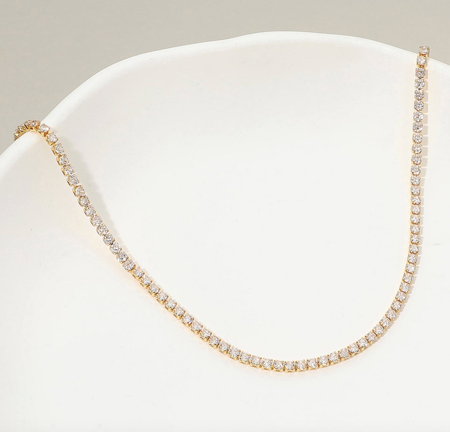 aurora tennis necklace