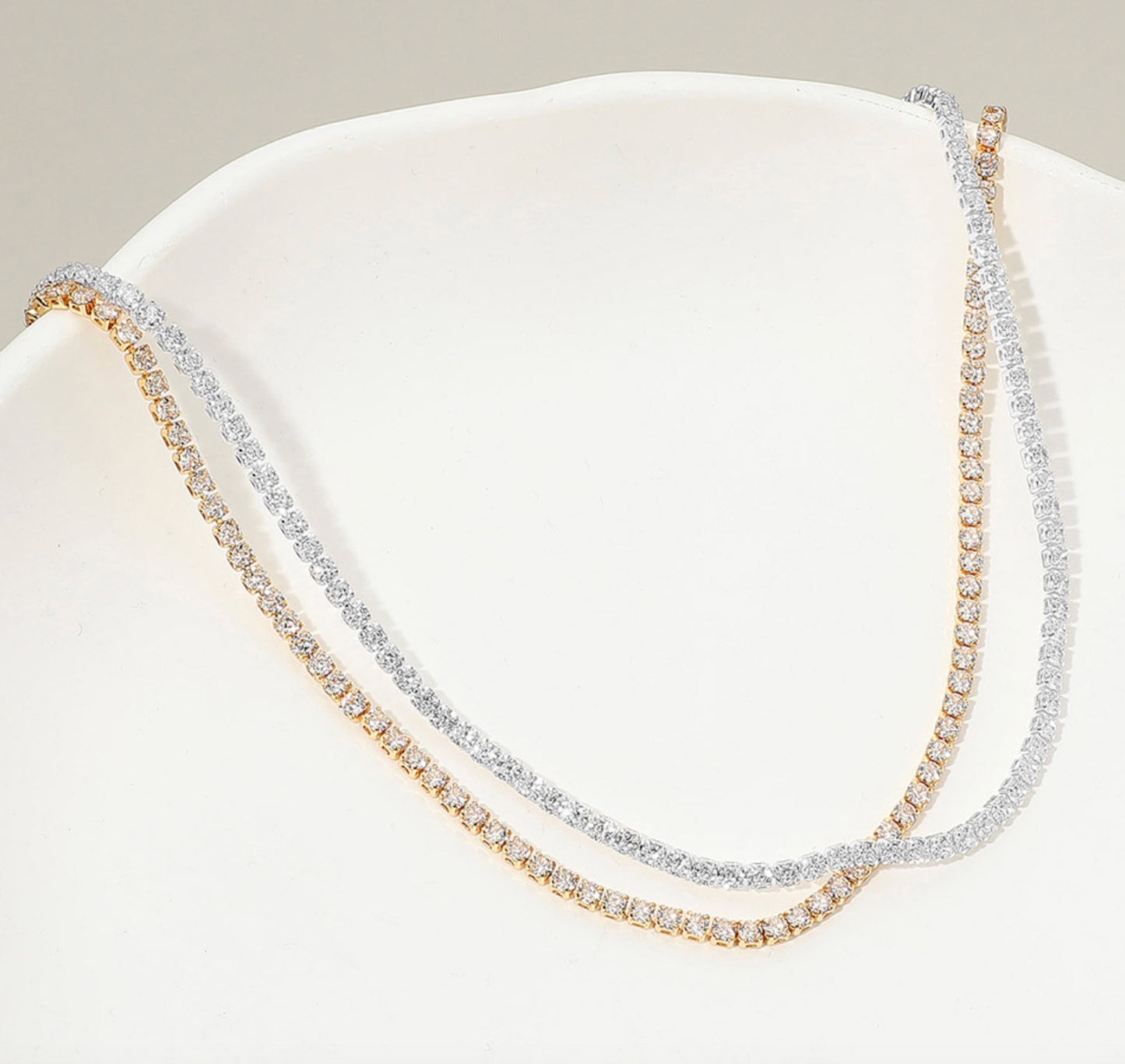 aurora tennis necklace