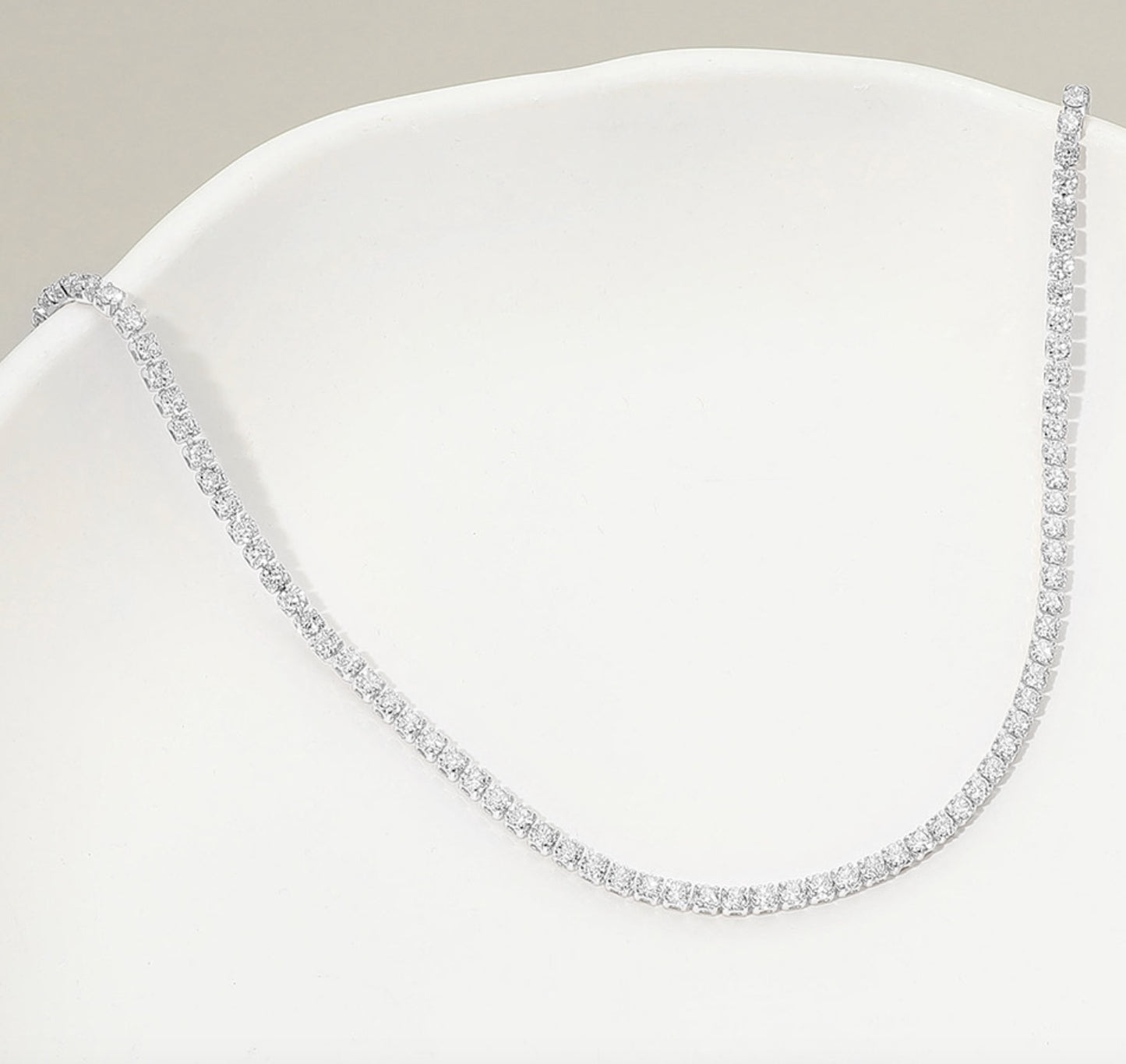 aurora tennis necklace